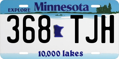 MN license plate 368TJH