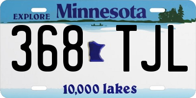 MN license plate 368TJL