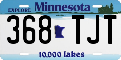 MN license plate 368TJT