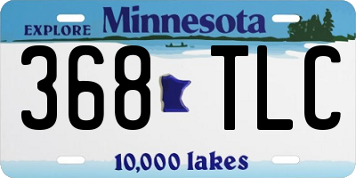 MN license plate 368TLC