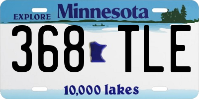 MN license plate 368TLE