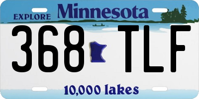 MN license plate 368TLF