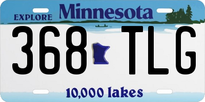 MN license plate 368TLG