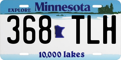 MN license plate 368TLH