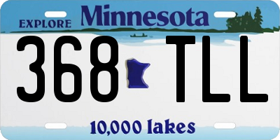 MN license plate 368TLL