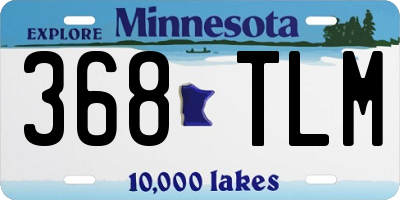 MN license plate 368TLM
