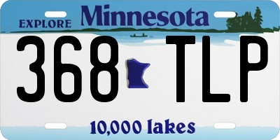 MN license plate 368TLP
