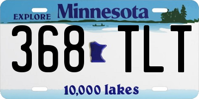 MN license plate 368TLT