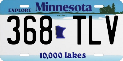 MN license plate 368TLV