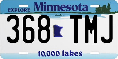 MN license plate 368TMJ