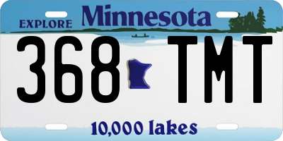 MN license plate 368TMT