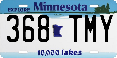 MN license plate 368TMY