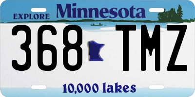 MN license plate 368TMZ