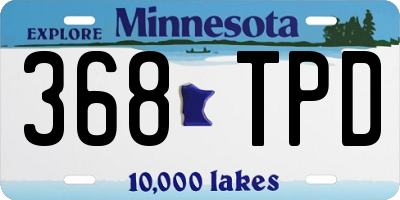 MN license plate 368TPD