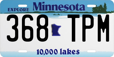 MN license plate 368TPM