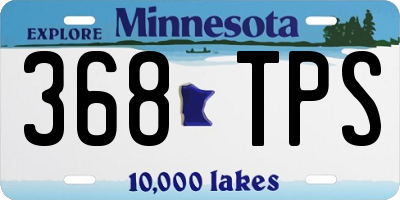 MN license plate 368TPS