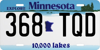 MN license plate 368TQD