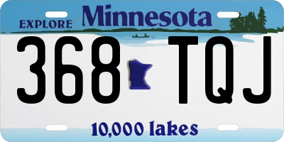 MN license plate 368TQJ