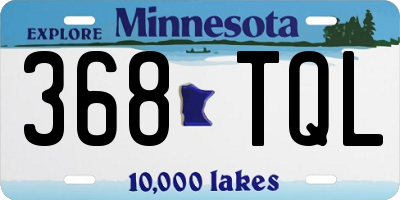 MN license plate 368TQL