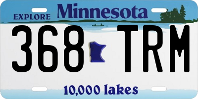 MN license plate 368TRM