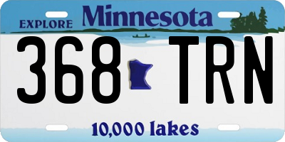 MN license plate 368TRN