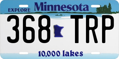 MN license plate 368TRP