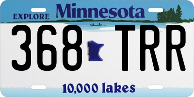 MN license plate 368TRR