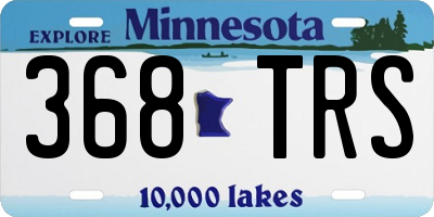 MN license plate 368TRS