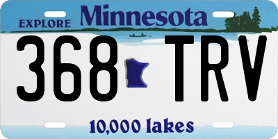 MN license plate 368TRV