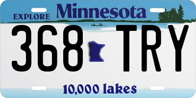 MN license plate 368TRY
