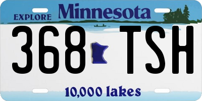 MN license plate 368TSH