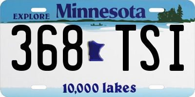 MN license plate 368TSI