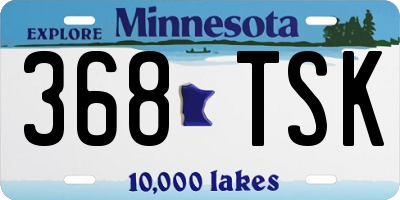 MN license plate 368TSK