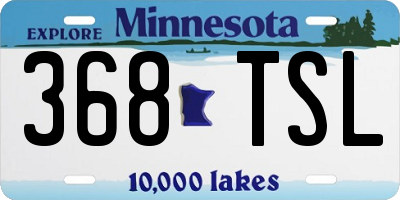 MN license plate 368TSL