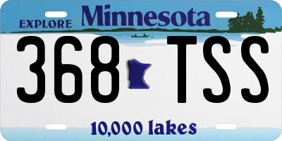 MN license plate 368TSS