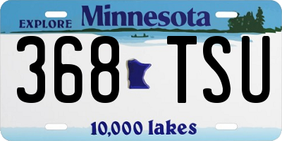 MN license plate 368TSU