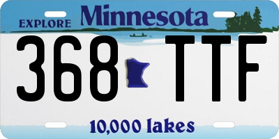 MN license plate 368TTF
