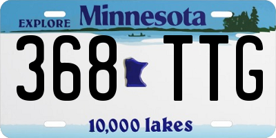 MN license plate 368TTG