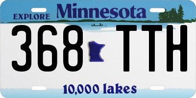 MN license plate 368TTH