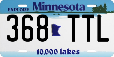 MN license plate 368TTL