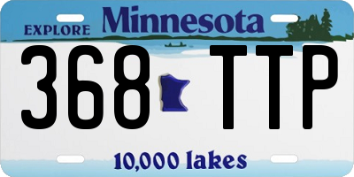 MN license plate 368TTP