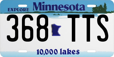 MN license plate 368TTS