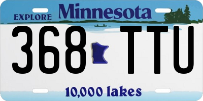 MN license plate 368TTU