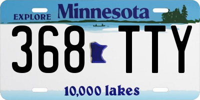 MN license plate 368TTY