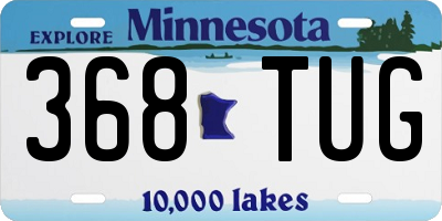 MN license plate 368TUG