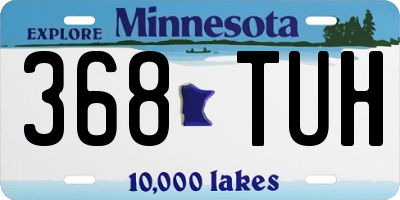 MN license plate 368TUH
