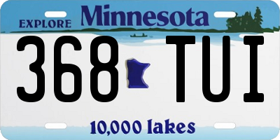 MN license plate 368TUI