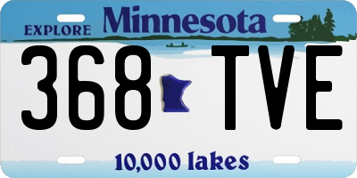 MN license plate 368TVE