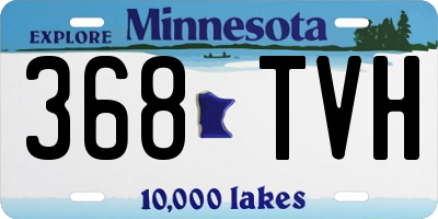 MN license plate 368TVH