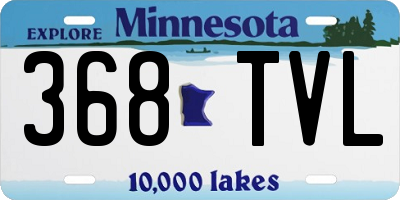 MN license plate 368TVL